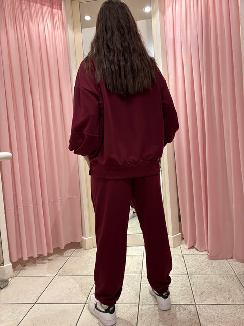 Coordinato Tuta Burgundy