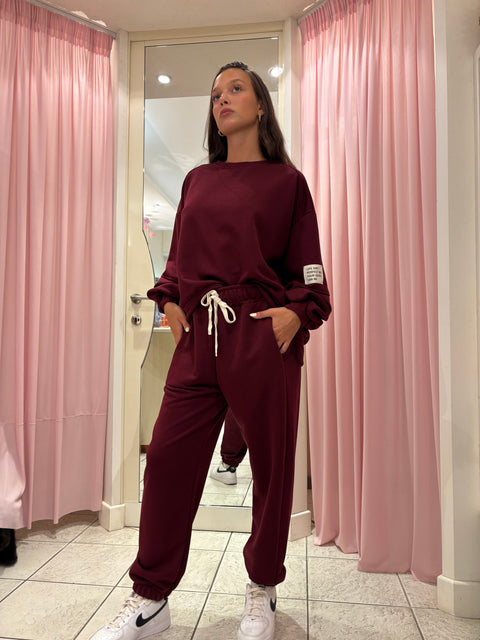 Coordinato Tuta Burgundy