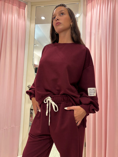Coordinato Tuta Burgundy